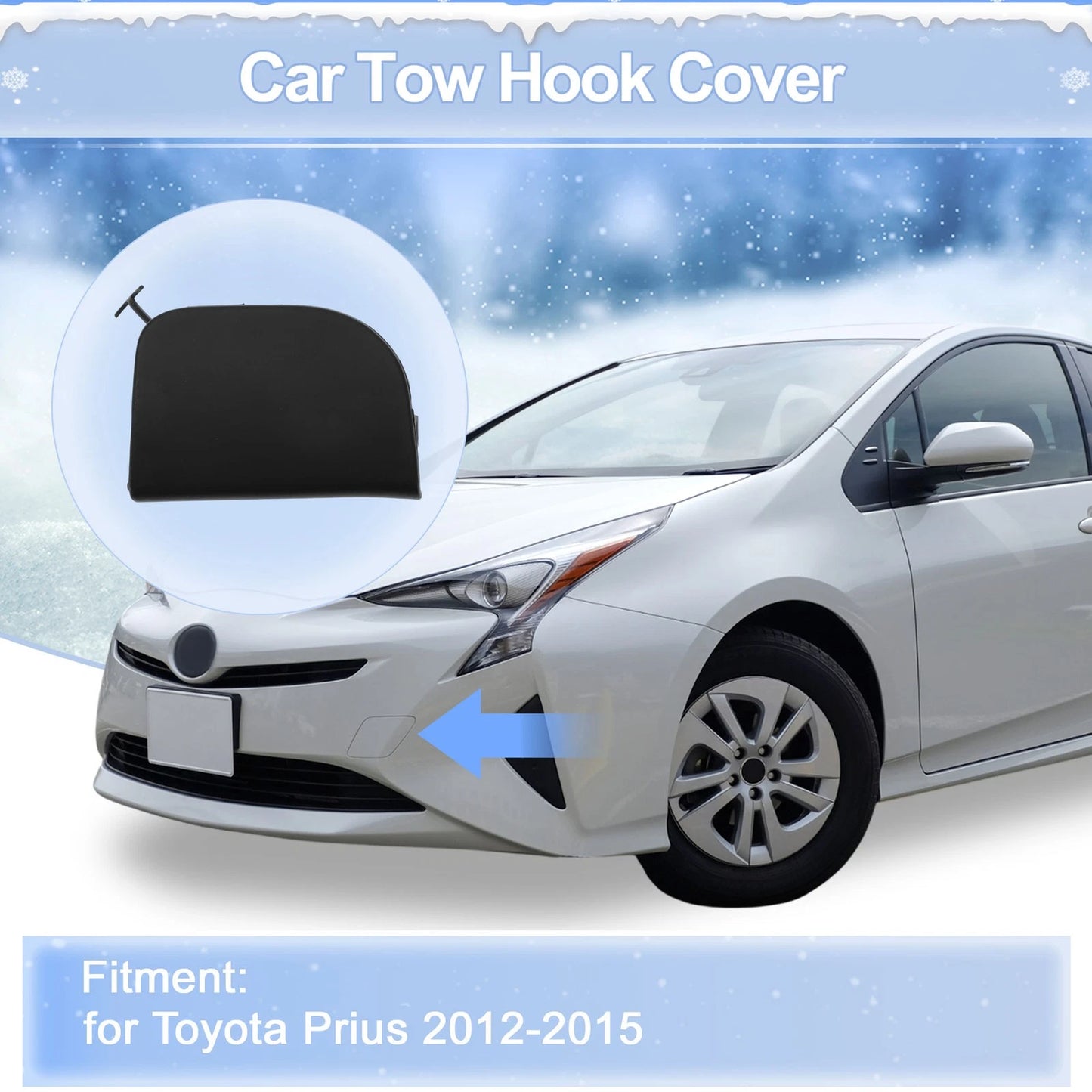 Left Front Tow Hook Cover Cap for Toyota Prius (2012–2015)