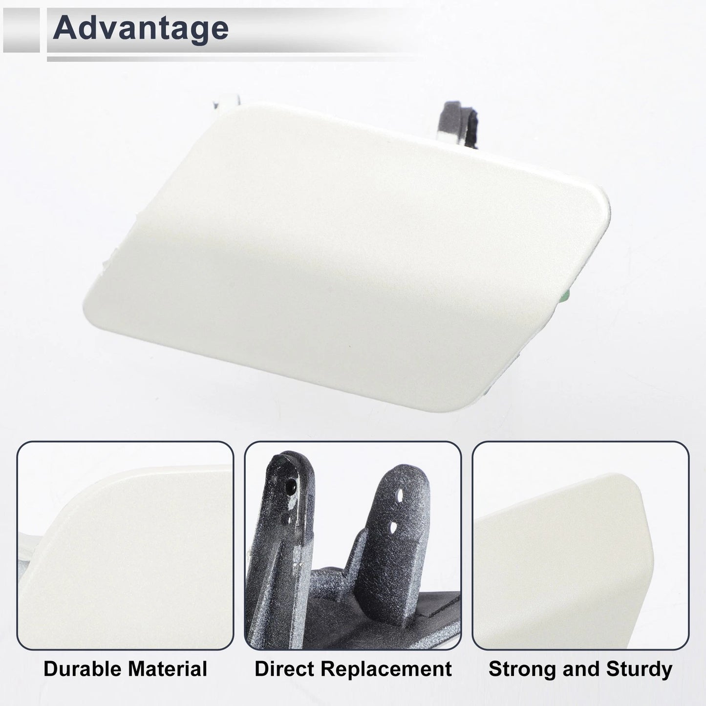 Front Left Bumper Headlight Washer Nozzle Cover for BMW 3 Series (2006-2013)