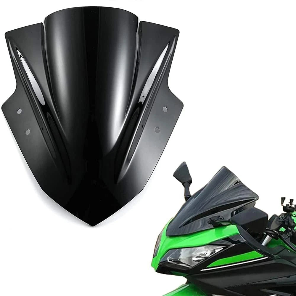 Black Windshield for Kawasaki Ninja 300 EX300 (2013-2017)