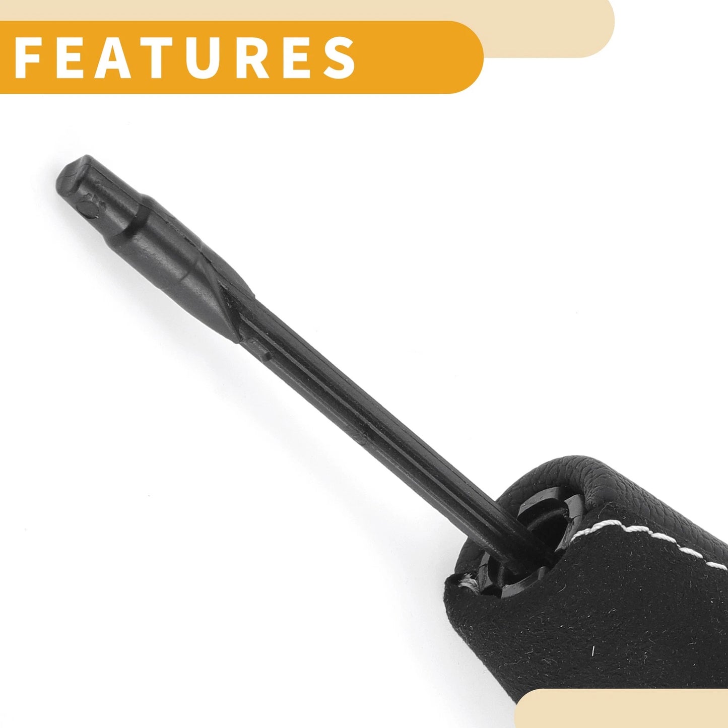 Automatic Gear Shifter Knob for BMW 318i (1997-1998) Black Faux Leather