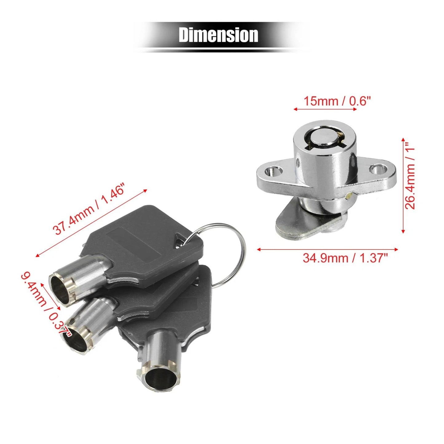 Saddlebag Lock Set for Harley Davidson Touring (1993–1993)