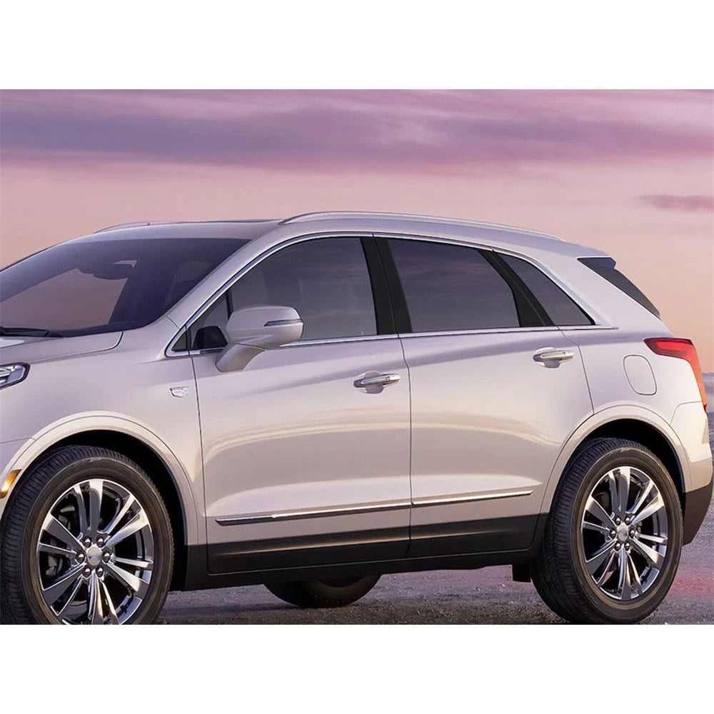 Gloss Black Pillar Post Trim Covers for Cadillac XT5 (2017-2023)
