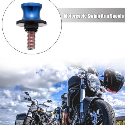 2 x 10mm Swing Arm Spool Rear Stand Sliders for Motorcycle