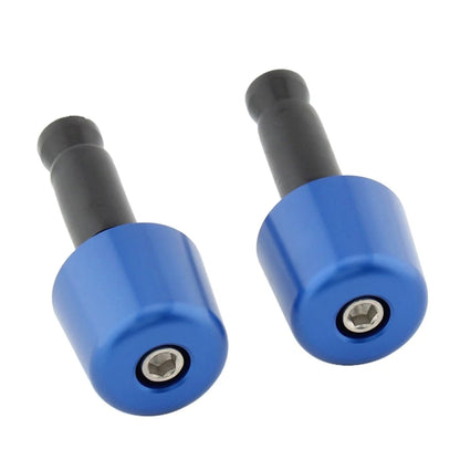 1in Blue Handlebar Hand Grips & End Caps for Universal Motorcycle