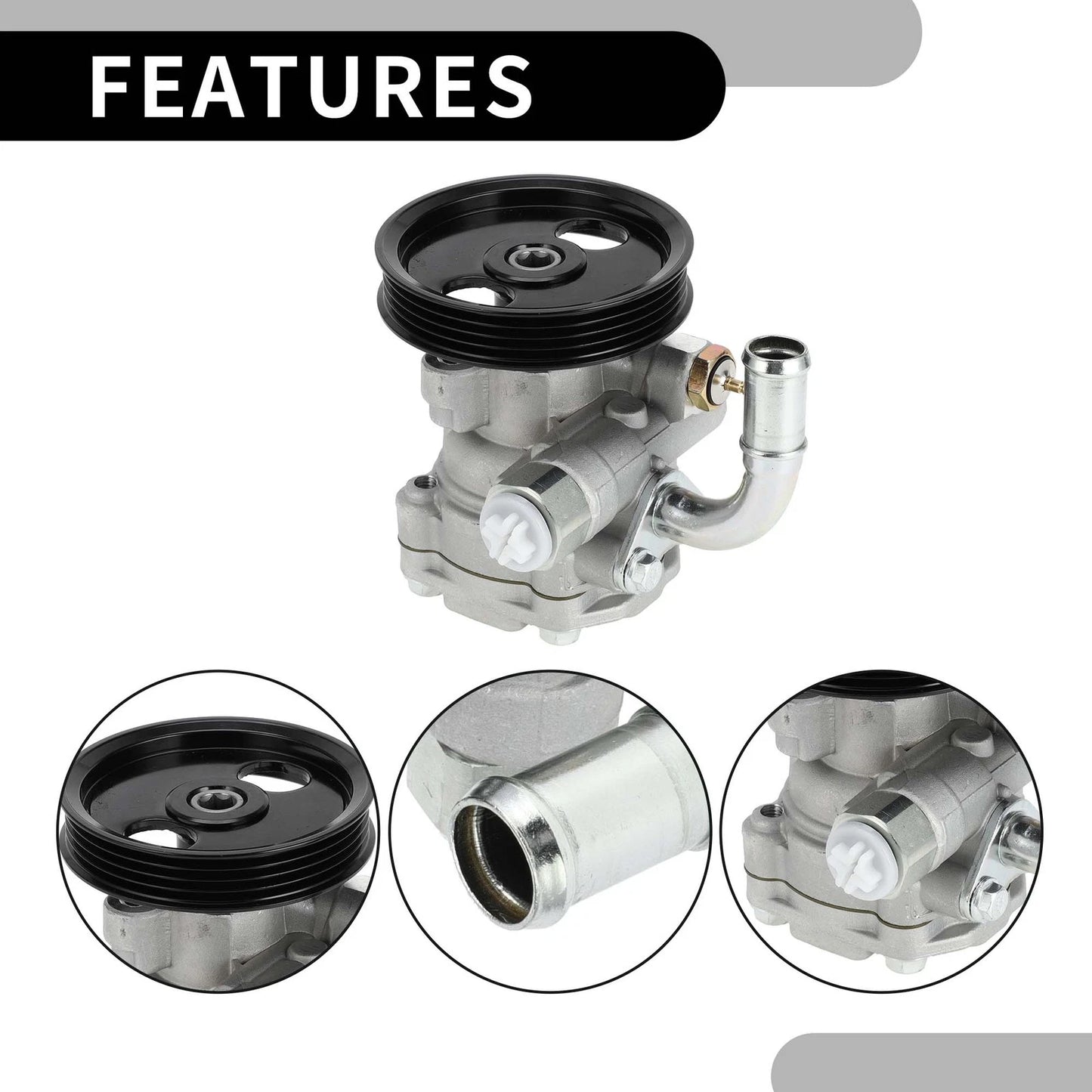 Power Steering Pump w/ Pulley for Kia Sorento (2003-2006)