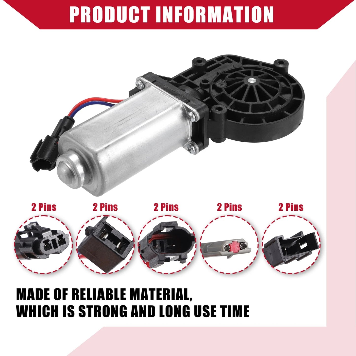 Front Left Window Lift Motor for Ford F-150 (1981-1996)