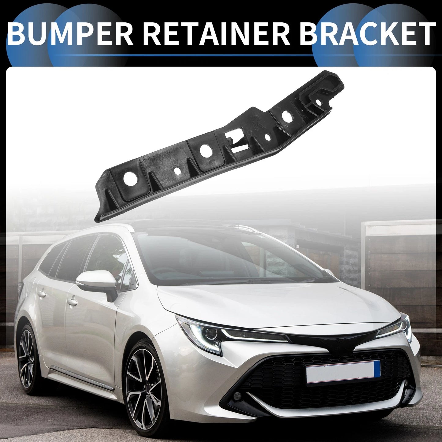 Right Rear Bumper Retainer Bracket for Toyota Corolla (2001–2007)