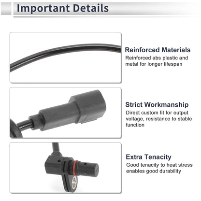 ABS Wheel Speed Sensor for Chevrolet Equinox Rear Left/Right (2010-2017)