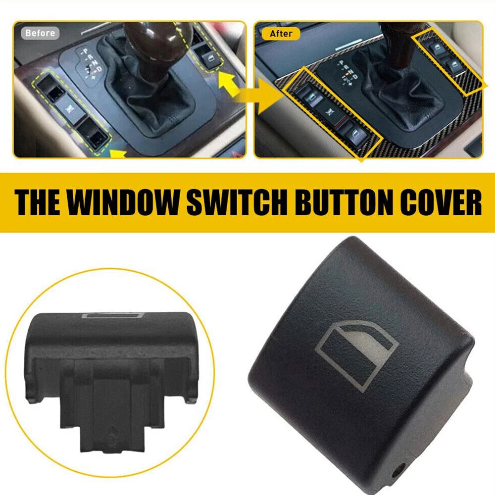 4x Window Switch Button Caps for BMW E46 323i 325i 330i M3 328i (1998-2006)