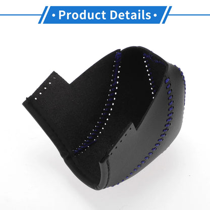Black Blue Faux Leather Gear Shift Knob Cover for Subaru Impreza (2017-2023)