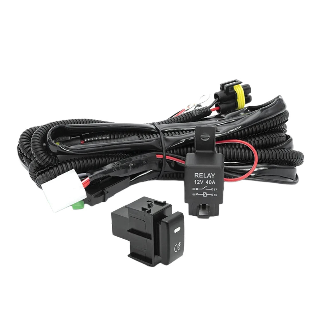 H8 H11 880 Fog Light Wiring Harness 12V 40A Relay for Nissan