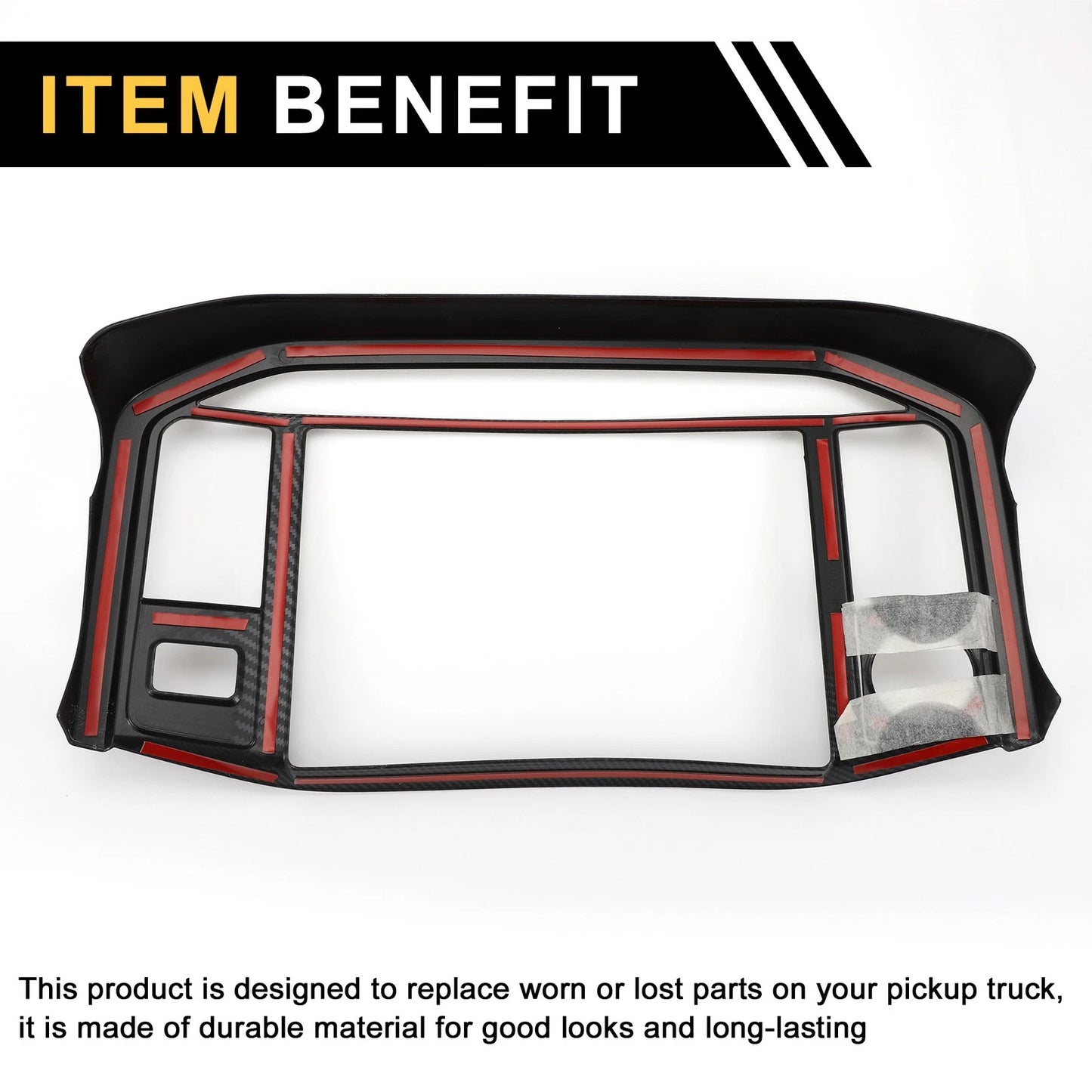 GPS Panel Sticker Cover for Ford F-150 (Carbon Fiber Pattern) 1 Set