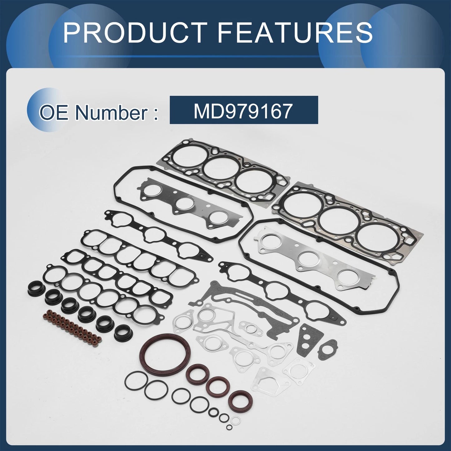 Cylinder Head Gasket Kit for Mitsubishi 6G75 (V77W) (2005-2006)