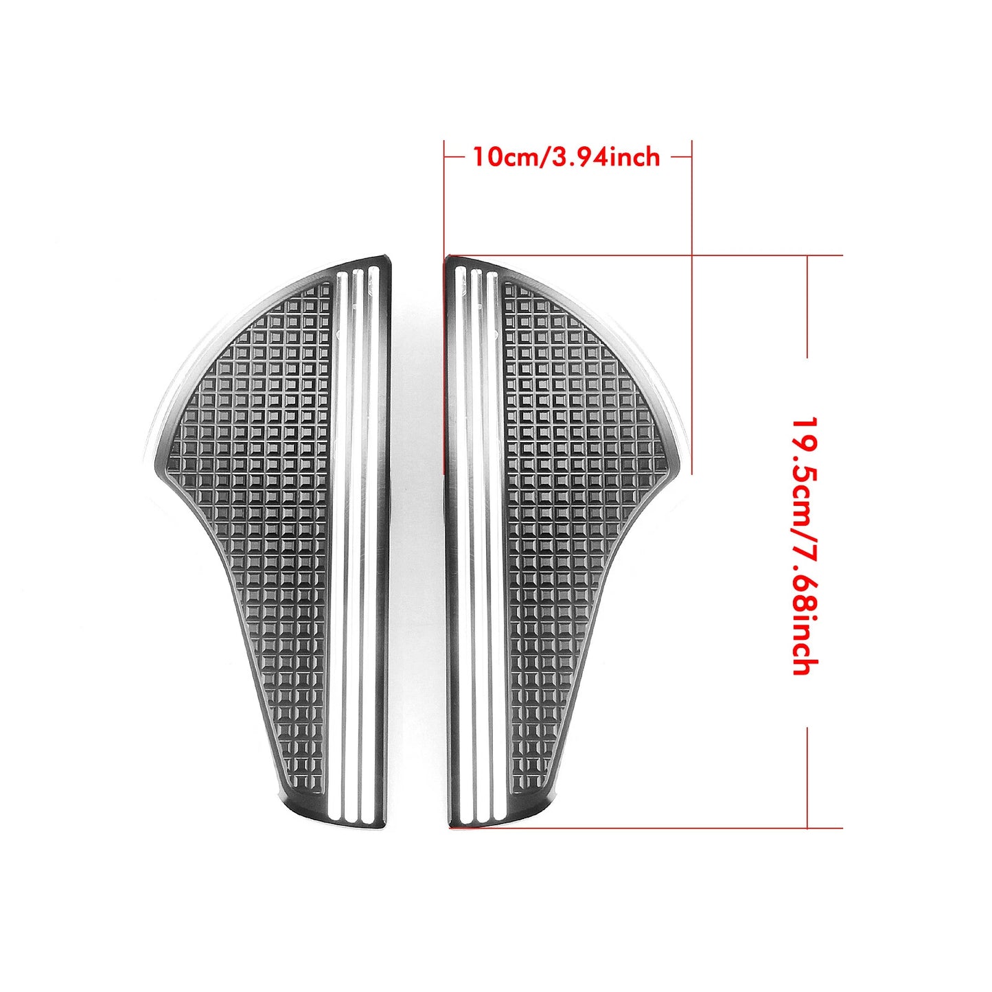 2 x Black White Front Floorboards Foot Pegs for Harley Davidson Softail (2018-2025)