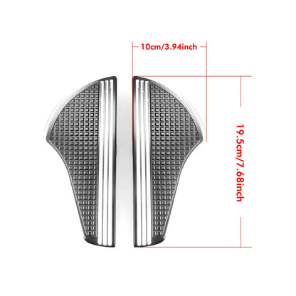 2 x Black White Front Floorboards Foot Pegs for Harley Davidson Softail (2018-2025)