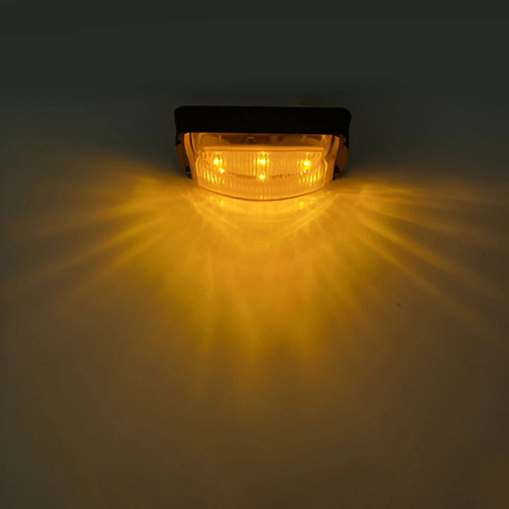 6-LED Amber Side Marker Lights for Car Truck RV