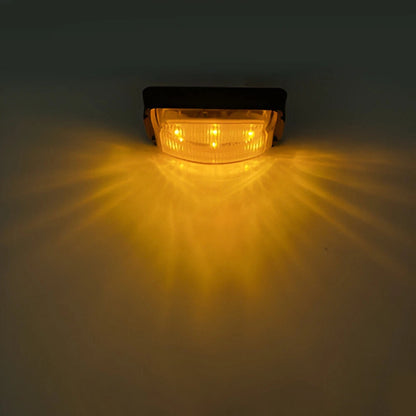 6-LED Amber Side Marker Lights for Car Truck RV