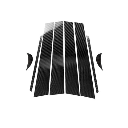 Car Carbon Fiber B Pillar Sticker Cover Moulding Trim Fit for Toyota Camry 2018+