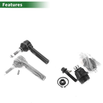 4 x Front Suspension Kit Outer Tie Rod Ends Lower Ball Joint for Jeep Compass