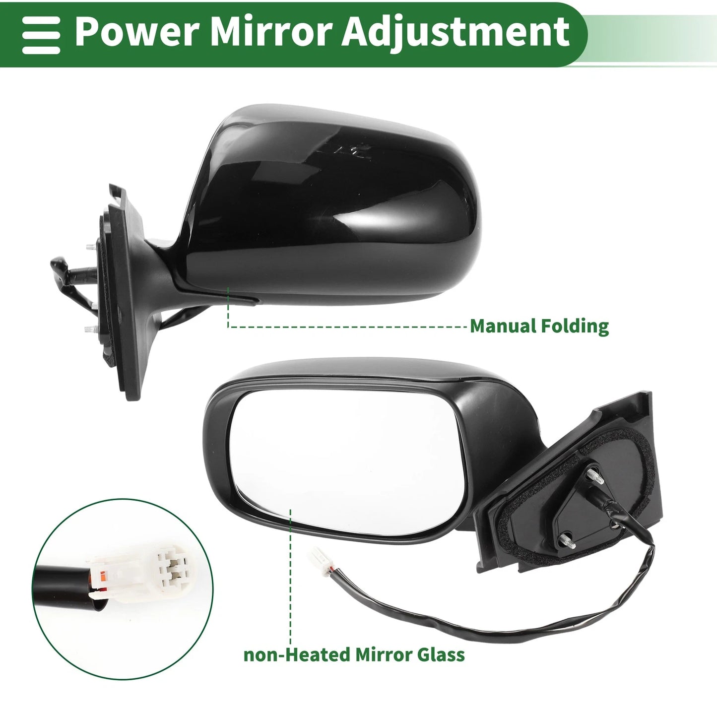 Left Side Door Mirror for Toyota Yaris Hatchback