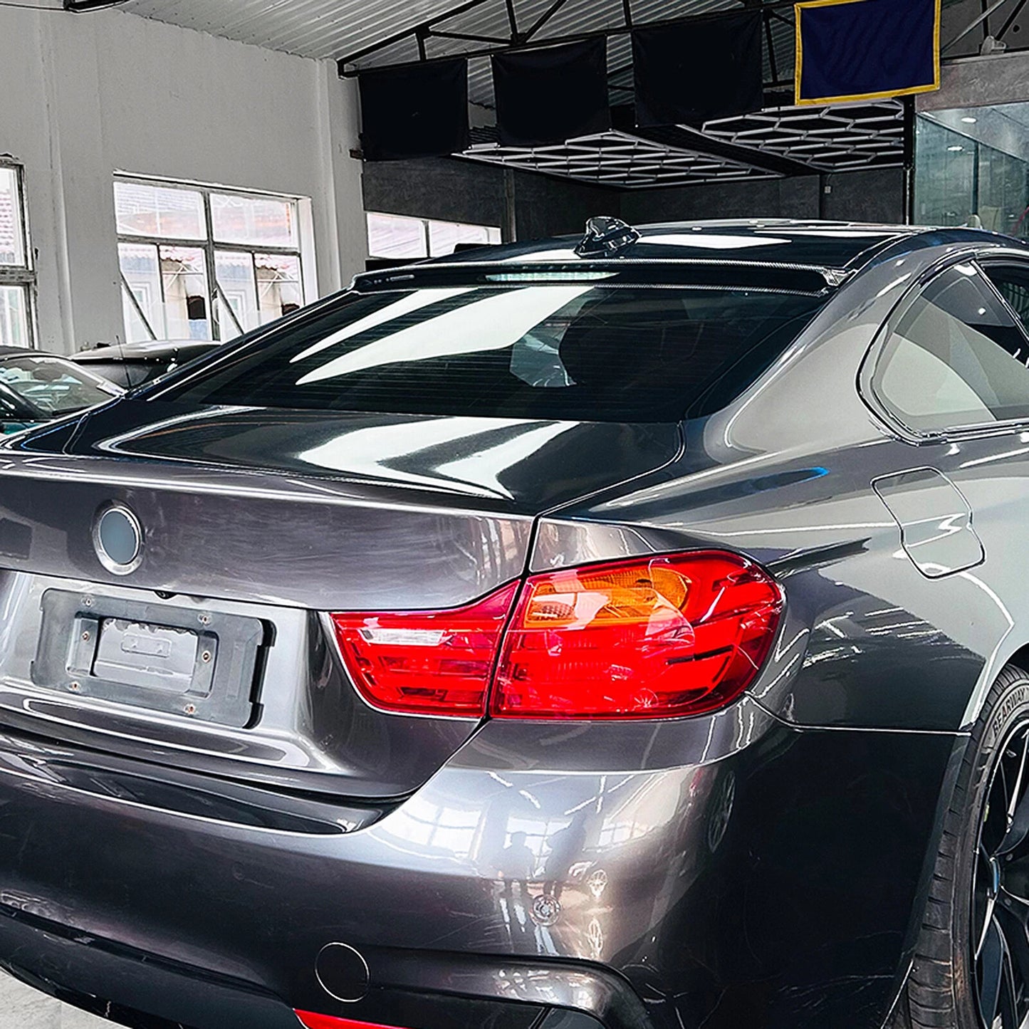 Carbon Style Rear Boot Spoiler Lip for BMW 4 Series F32 (2014-2020)