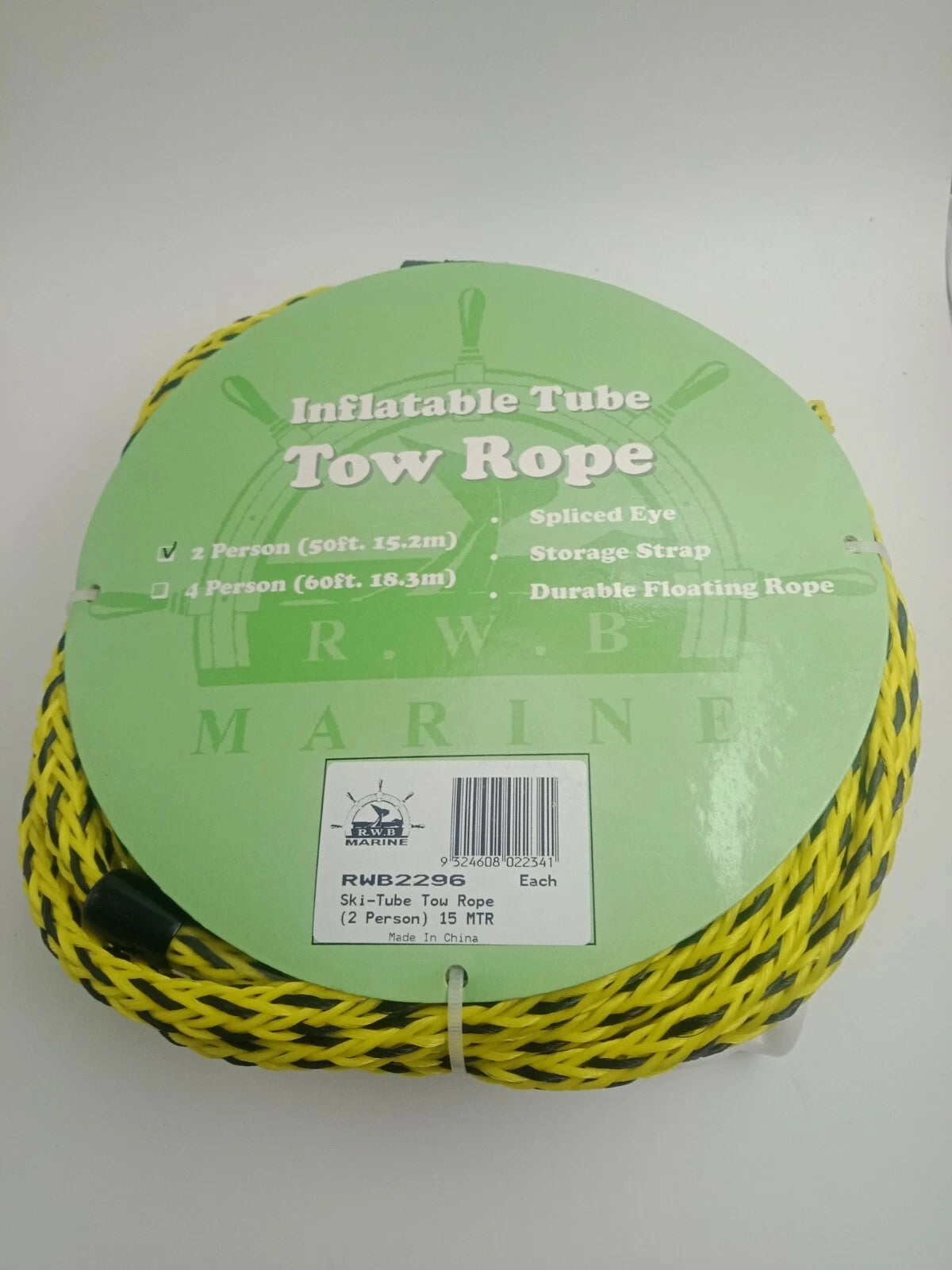 Inflatable Tube Tow Rope 15m Durable Floating Rope for 2 Person Use