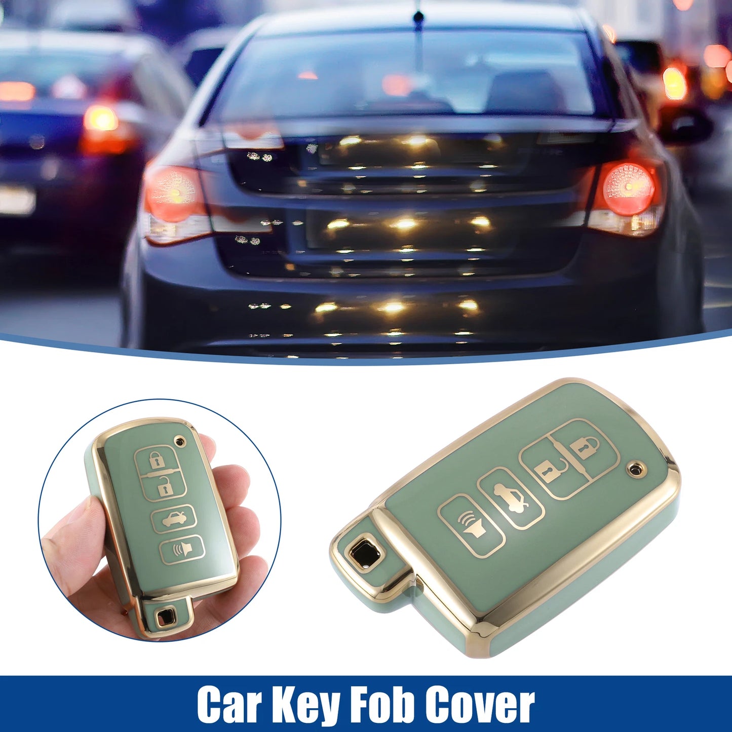 TPU Car Remote Key Fob Cover for Toyota Avalon, Camry (2013-2023)