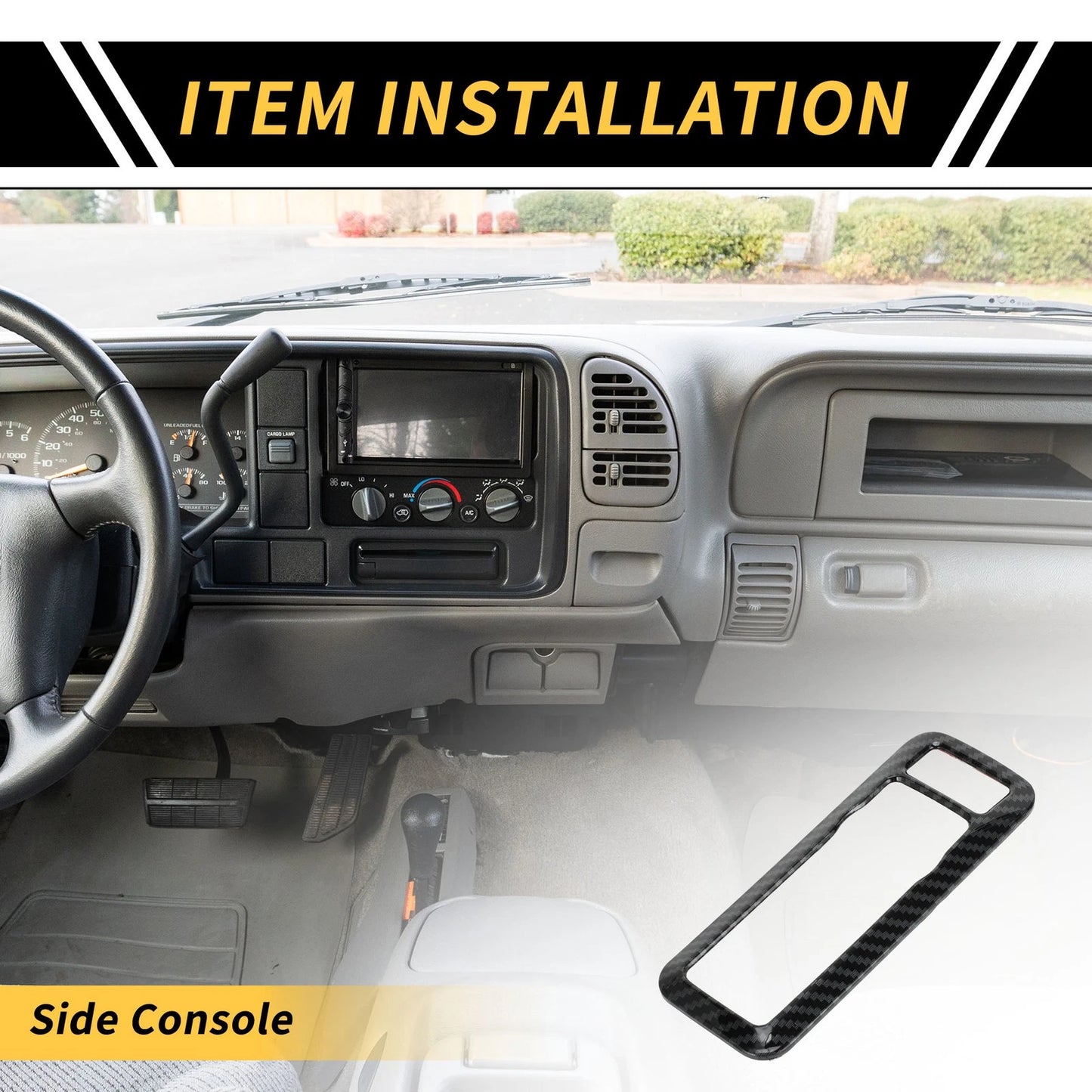 Carbon Fiber Headlight Switch Button Panel Cover for Ford Maverick (2022-2024)