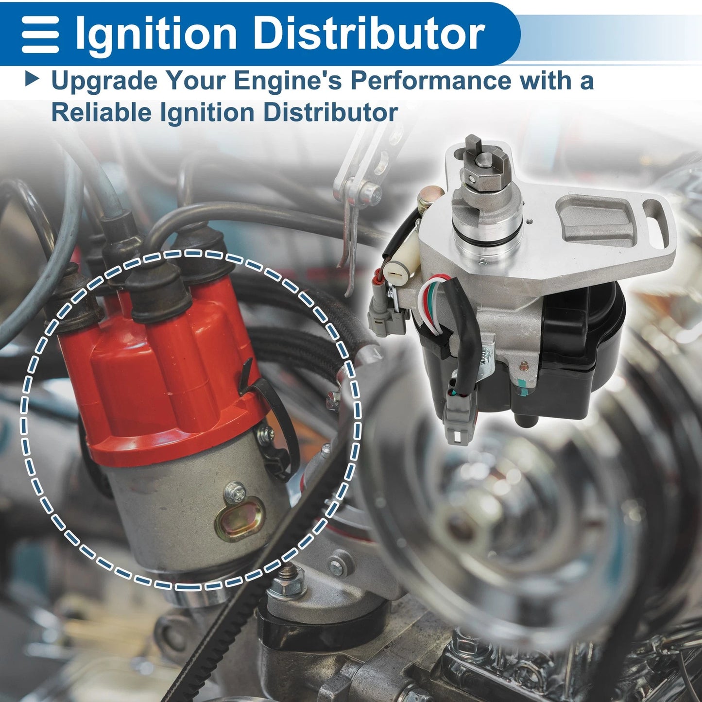 Ignition Distributor Assembly for Toyota Camry L4 2.0L (1987-1991)