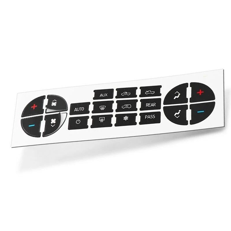 Set AC Dash Button Repair Kit Decal Stickers for Car