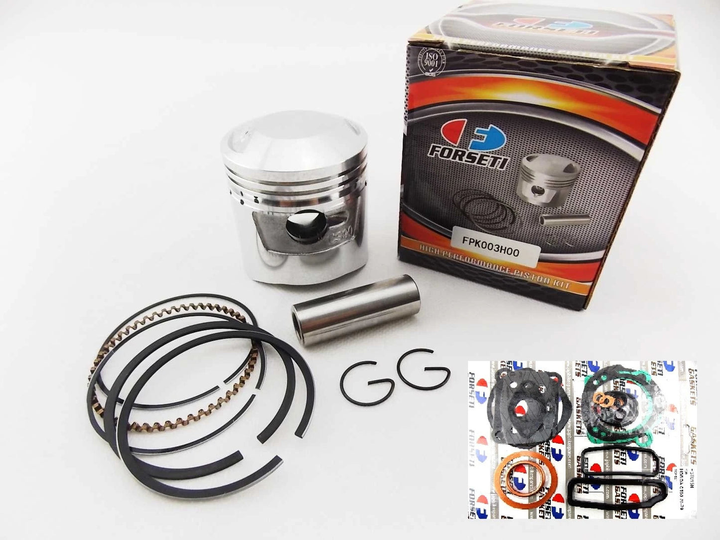 1mm O/S Top End Kit 51mm Piston Set Gasket for Honda ATC90 (1971-1978)