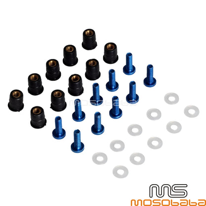 M5x18mm Stainless Steel Screws & Bolts for Universal Motorcycle Fairing Windshield