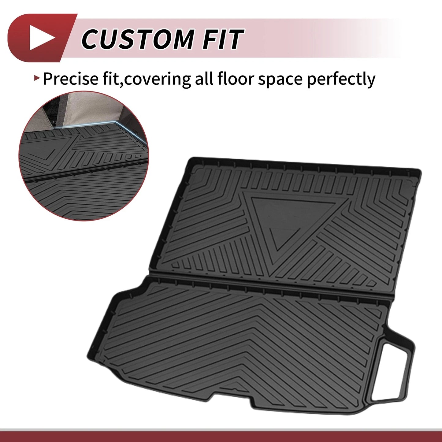 Flat Face Cargo Liner Trunk Mat for Volvo XC90 (2015-2024) 1 Pc