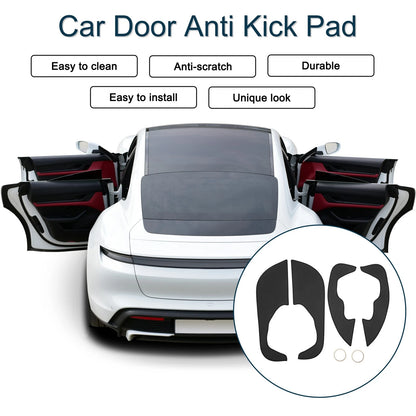 Car Door Anti Kick Pad Sticker Protector for Jeep Renegade (2016) - Black