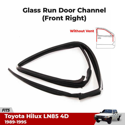 Door Rubber Glass Channel RH Front Fits Toyota Hilux LN85 4D Pickup 1989-95 D05