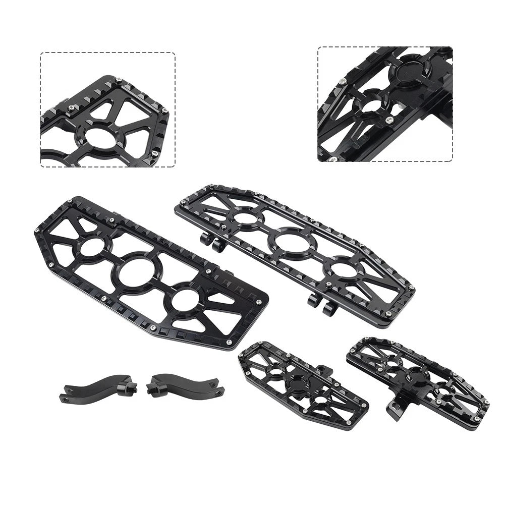 Alu Front Floorboard & Rear Foot Pegs with Mounts for Harley Touring (1993-2023)