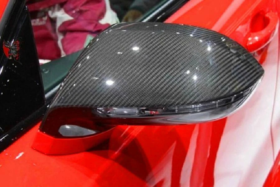 Real Carbon Mirror Shell Replacement For Audi A7 S7 RS7 2012-2018 w/ Lane Assist
