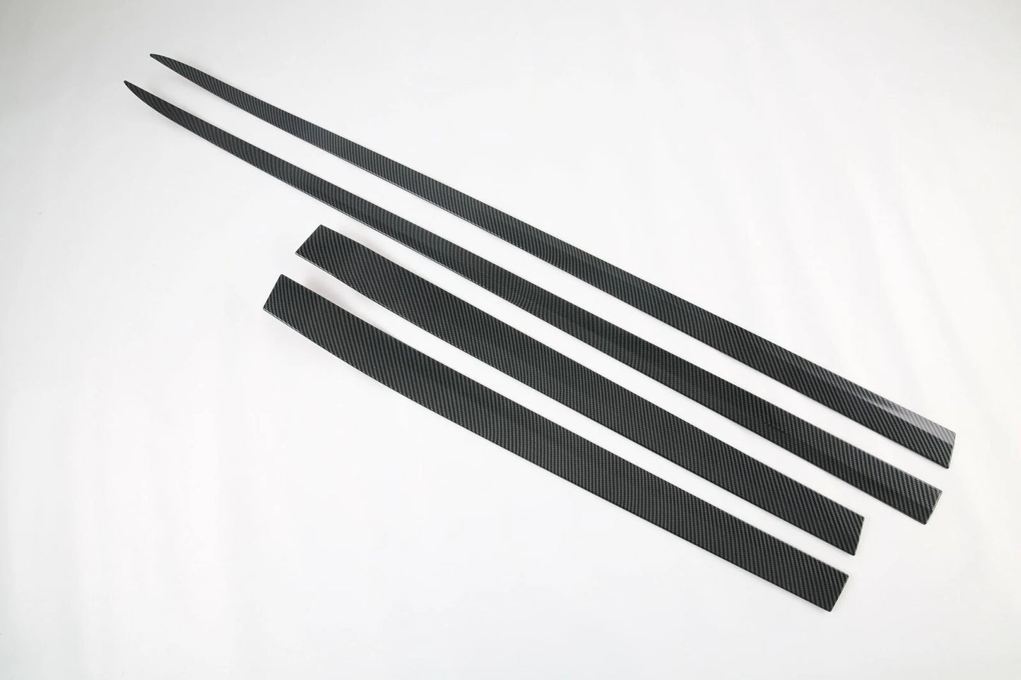 Carbon Fiber Door Body Side Molding Cover Trim for Tesla Model Y (2020-2023)