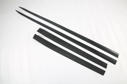 Carbon Fiber Door Body Side Molding Cover Trim for Tesla Model Y (2020-2023)