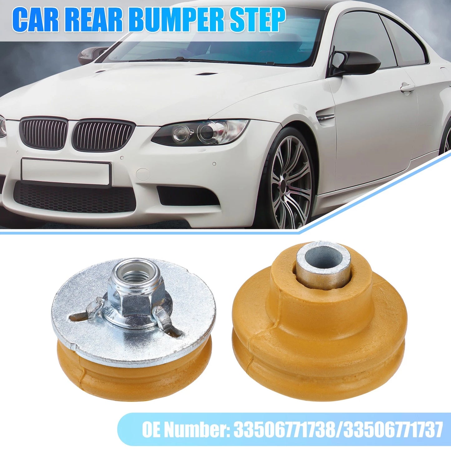 4 Pcs Rear Bumper Step Bumpers for BMW 128i 135i (2008-2013)