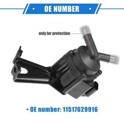 Auxiliary Engine Water Pump Cooling Inverter for BMW 550i M5 M6 X5 Black