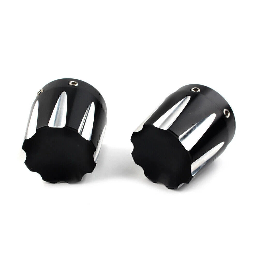 Front Axle Nut Covers for Harley Dyna, Fatboy, Electra, Street Glide, Road King (2006-2023)