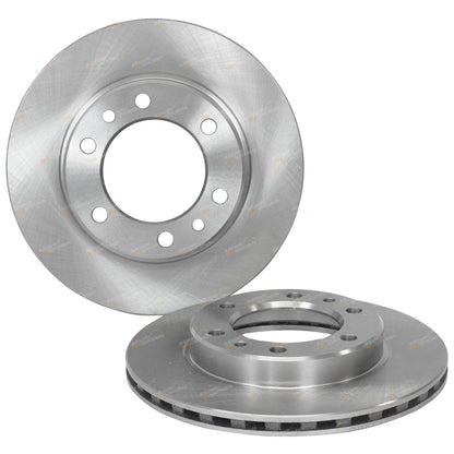 2 x Front Disc Rotors + Brake Pads for Hilux (1988–1997)
