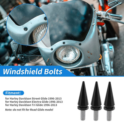 Windshield Bolts Aluminum for Harley Davidson Street Glide (2006–2013)