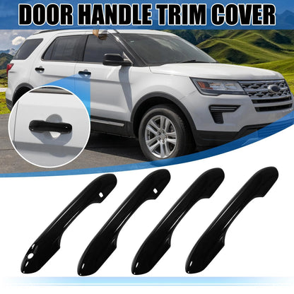 4 x Side Door Handle Cover Trim for Ford Explorer (2020-2022) Black Accessories