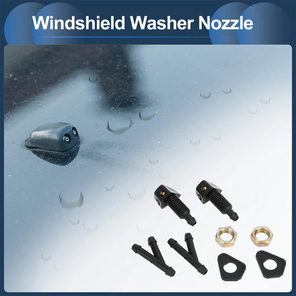 Windshield Washer Nozzle with Hose Connector for Ford
