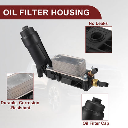Engine Oil Cooler Filter Housing with Seals for Ram 1500
