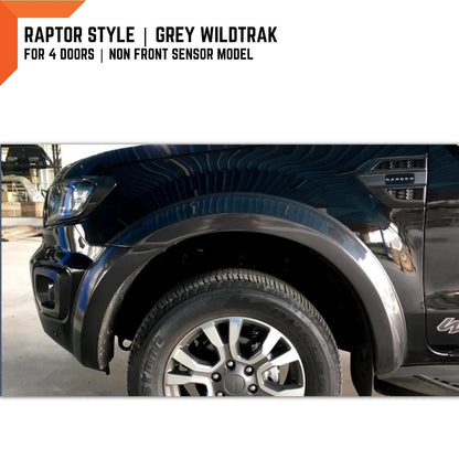 Raptor Grey Wildtrak Fender Flares for Ford Ranger PX3 (2018-2021)