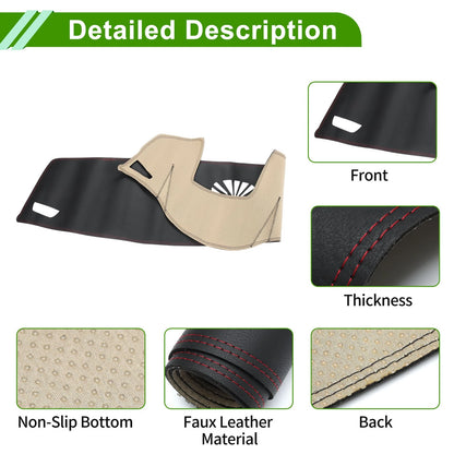 Dashboard Cover for BMW 7 Series (2009 - 2014) Black Red