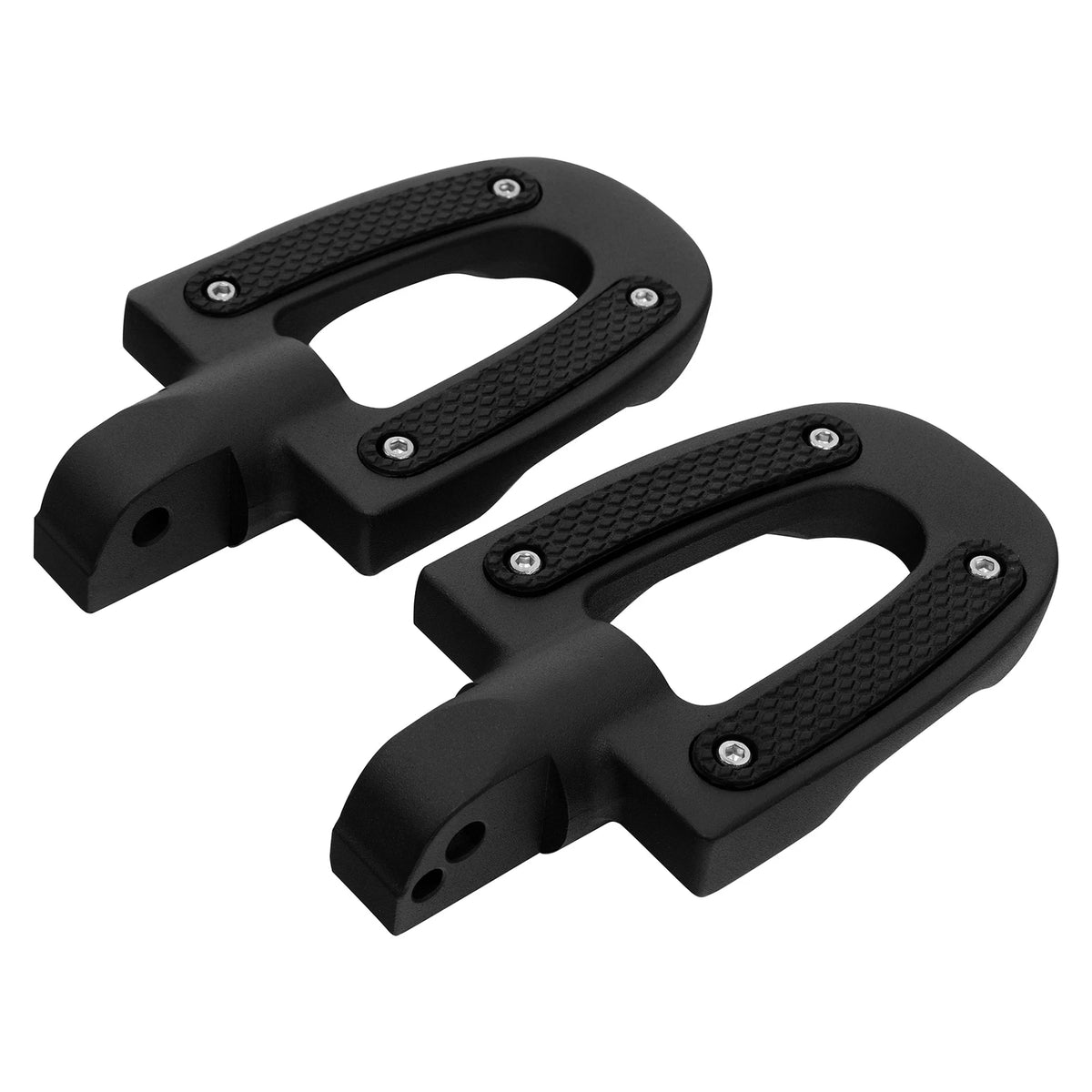 Matte Black Rear Passenger Footpegs for Harley Softail Fat Boy (2018-2025)